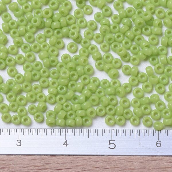 0188068317c32fa6f196ea7bfd3cd397 MIYUKI 11-416 Round Rocailles Beads 11/0, RR416 Opaque Chartreuse, 50g/bag