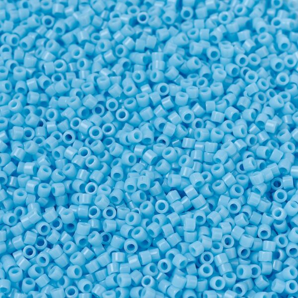 1ac762e7cdf64574cb51732ec2bfda35 MIYUKI DB0725 Delica Beads 11/0 - Opaque Turquoise Blue, 10g/bag