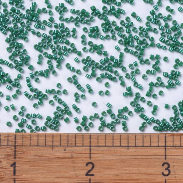 2420de87fdc7daaef5a2b86b6775ba30 MIYUKI DB0656 Delica Beads 11/0 - Dyed Opaque Green, 50g/bag