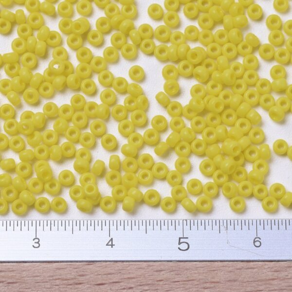 2a0a1f64aa66699caa143db5fecb2c02 MIYUKI 11-404 Round Rocailles Beads 11/0, RR404 Opaque Yellow, 10g/bag