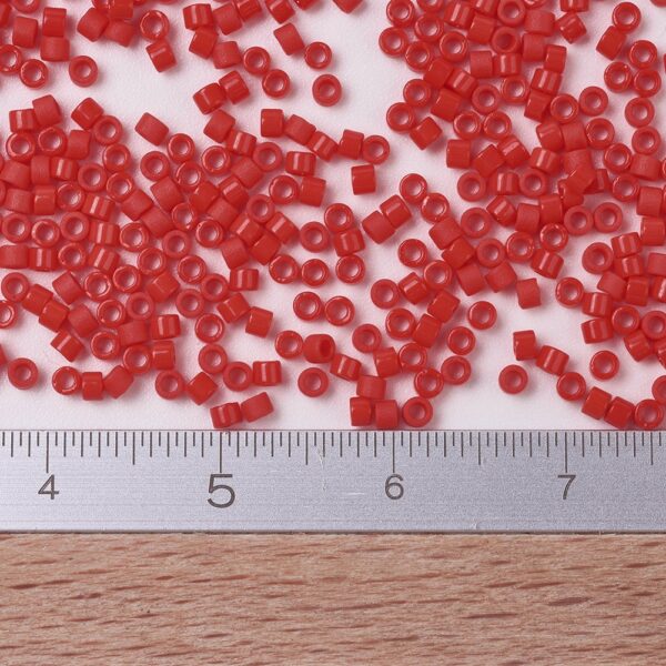 310e53a7afe118a6aae59acfc4d0a2ef MIYUKI DB0727 Delica Beads 11/0 - Opaque Vermillion Red, 50g/bag