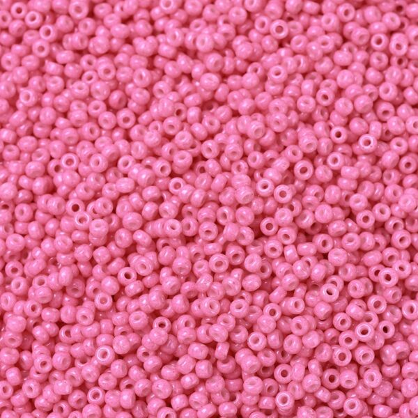 36e34da79def2ae483bdc10907cfe91d MIYUKI 11-1385 Round Rocailles Beads 11/0, RR1385 Dyed Opaque Carnation Pink, 50g/bag