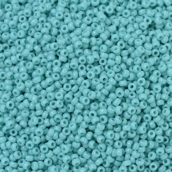 3c558a1c6089d4e68967c186b75b4cfa MIYUKI 11-412L Round Rocailles Beads 11/0, RR412L Opaque Turquoise Green, 10g/bag