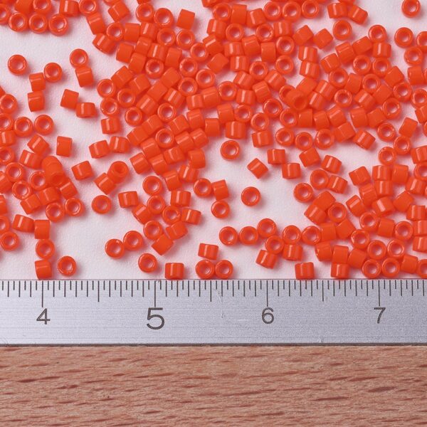 4ba1a62c46822d4d8f674d8997c7b5f6 MIYUKI DB0722 Delica Beads 11/0 - Opaque Orange, 50g/bag