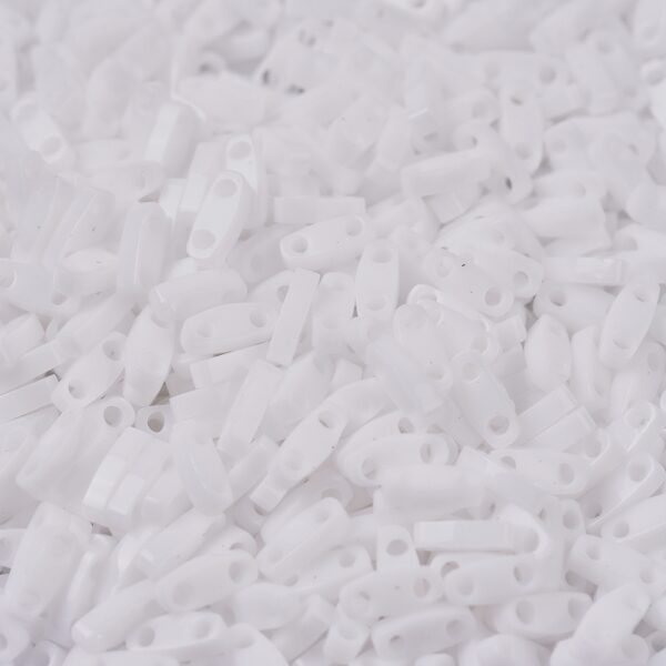 55975fd15c646ad7ef54e3f45f4e5d8c MIYUKI QTL402 Quarter TILA Beads - Opaque White Seed Beads, 10g/bag