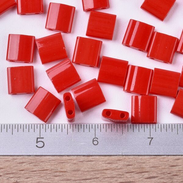 6835187d8043ac7dc6c860c71c20b982 MIYUKI TL408 TILA Beads - Opaque Red Seed Beads, 50g/bag