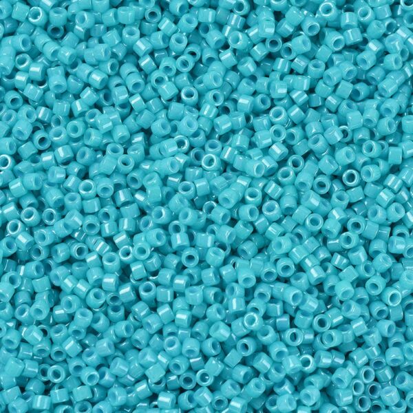 6f6ea0cb3bc1fe33a425c4489c33b6bd MIYUKI DB0658 Delica Beads 11/0 - Dyed Opaque Turquoise Green, 10g/bag