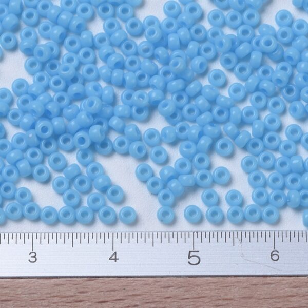 70bfa3d65a242d05063175c1ff58455a MIYUKI 11-413 Round Rocailles Beads 11/0, RR413 Opaque Turquoise Blue, 10g/bag