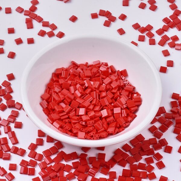 7db4cfc59ca6a440e8b60493acfa212f MIYUKI TL408 TILA Beads - Opaque Red Seed Beads, 50g/bag