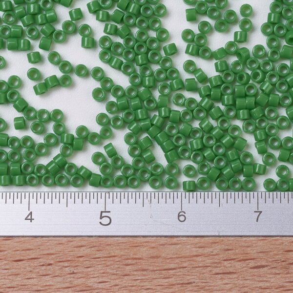 a09271186a749ea58a7acdc7ac12bdda MIYUKI DB0724 Delica Beads 11/0 - Opaque Green, 10g/bag