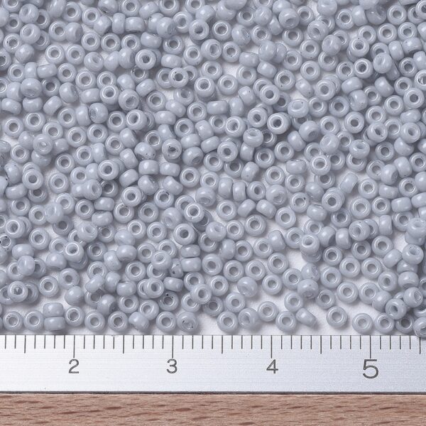 a98e7b7959790a617b8e2fae2b20e76b MIYUKI 11-3331 Round Rocailles Beads 11/0, RR3331 Opaque Ghost Gray,10g/bag