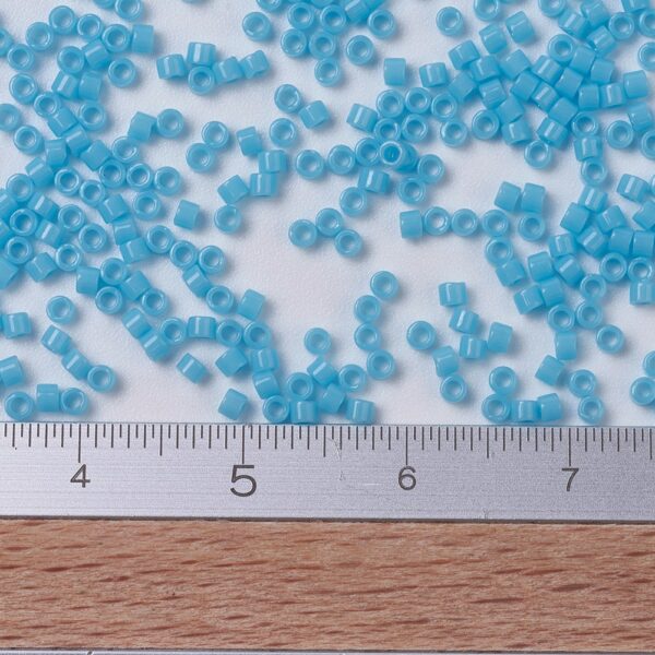 d17cf09d2cae800d1750dcd28068904f MIYUKI DBS0725 Delica Beads 15/0 - Opaque Turquoise Blue, 10g/bag