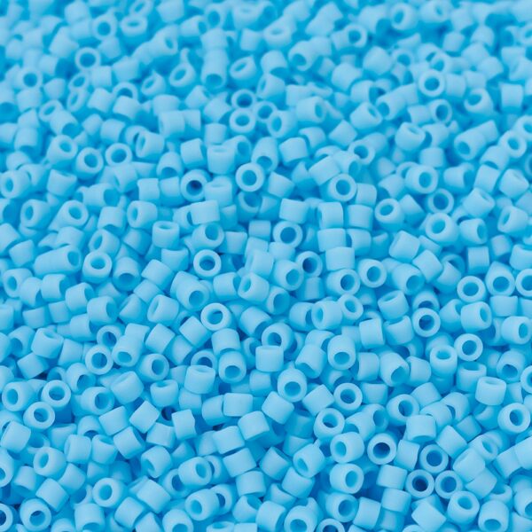 0167e78ccadbbaefeda055b9c8ca8272 MIYUKI DB0755 Delica Beads 11/0 - Matte Opaque Turquoise Blue, 100g/bag