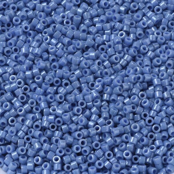 1390efa67b979488fce002895fbb2650 MIYUKI DB0266 Delica Beads 11/0 - Opaque Denim Blue Luster, 100g/bag