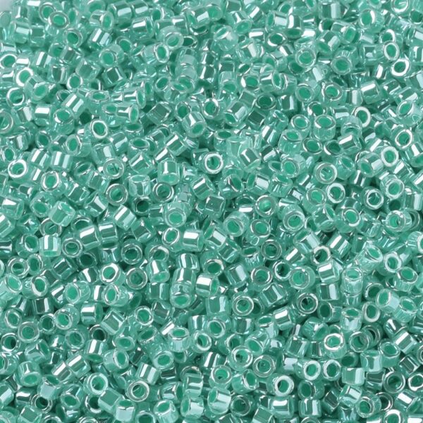 2c287c7fbb9532763fc65aba29b2d582 MIYUKI DB0238 Delica Beads 11/0 - Aqua Green Ceylon Alabaster, 100g/bag