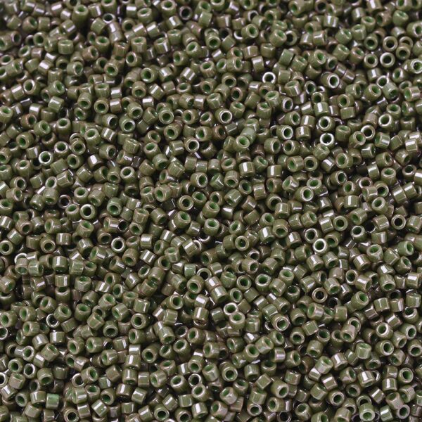 416ef67fc7f34a9a797e6400d20282dc MIYUKI DB0657 Delica Beads 11/0 - Dyed Opaque Olive Drab, 100g/bag
