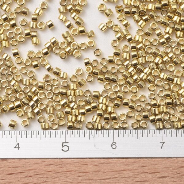 6404f568a5c0266240746381be82c4ce MIYUKI DB0034 Delica Beads 11/0 - Opaque Gold Light Plated, 100g/bag