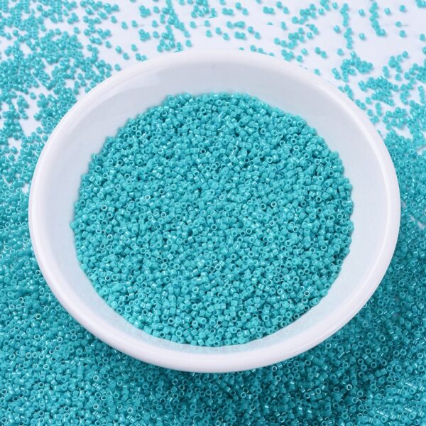 7787a662adc7909aa9389c76ee8f19d6 MIYUKI DB0658 Delica Beads 11/0 - Dyed Opaque Turquoise Green, 100g/bag