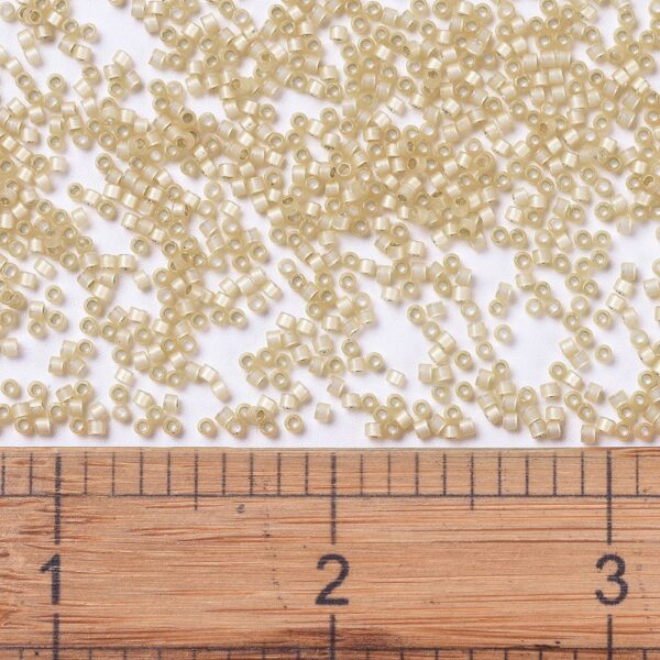 8345d8147bf1e7354db819129d3a2ab4 MIYUKI DB0621 Delica Beads 11/0 - Dyed Light Apricot Silver Lined Alabaster, 100g/bag