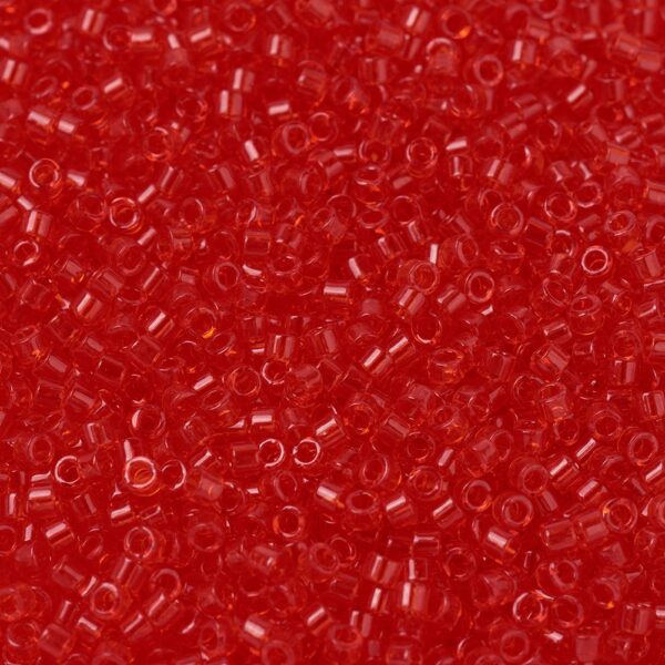 994da034c86456d5d4c31dbac37ac60f MIYUKI DB0704 Delica Beads 11/0 - Transparent Red Orange, 100g/bag