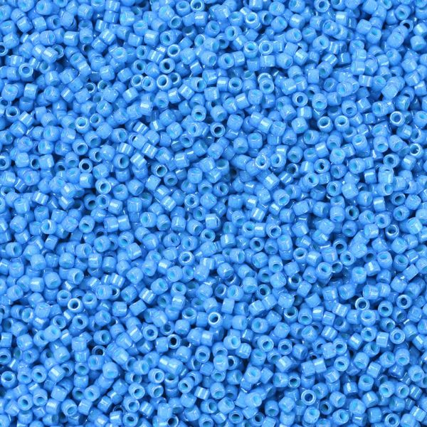 SEED J020 DB0659 1 MIYUKI DB0659 Delica Beads 11/0 - Dyed Opaque Dark Turquoise Blue, 100g/bag