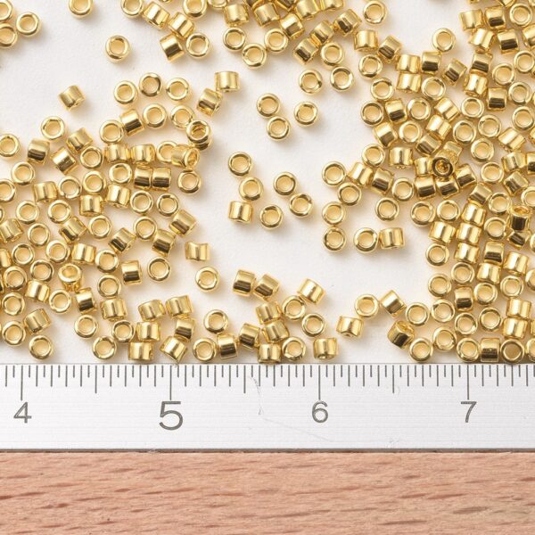 a2079c9533102782ddf1183fa25d1546 MIYUKI DB0031 Delica Beads 11/0 - Opaque Gold Plated, 100g/bag