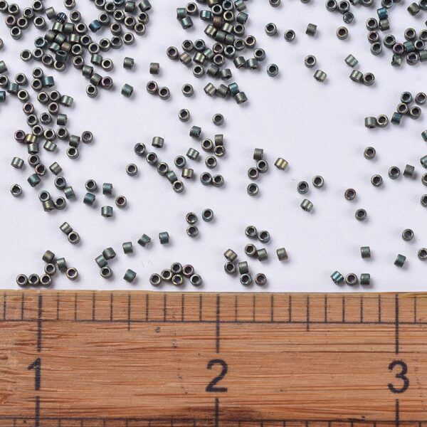 a7f112cb6eb59a47fe7b5ab58102554d MIYUKI DB0324 Delica Beads 11/0 - Opaque Matte Metallic Patina Iris, 100g/bag