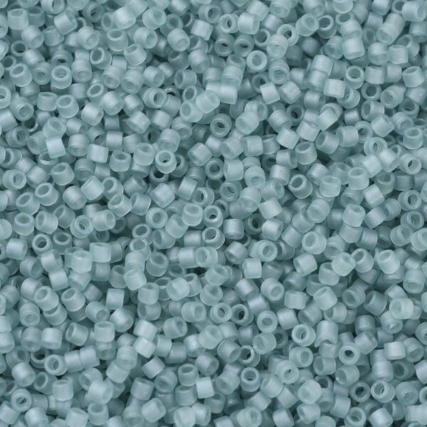 abe5217ba09b5074b43df1c8033a88c9 MIYUKI DB0385 Delica Beads 11/0 - Transparent Matte Sea Glass Green Luster, 100g/bag