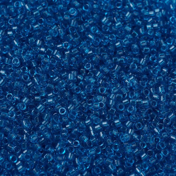 ace8ed5688808f3053a095a405546923 MIYUKI DB0714 Delica Beads 11/0 - Transparent Capri Blue, 100g/bag