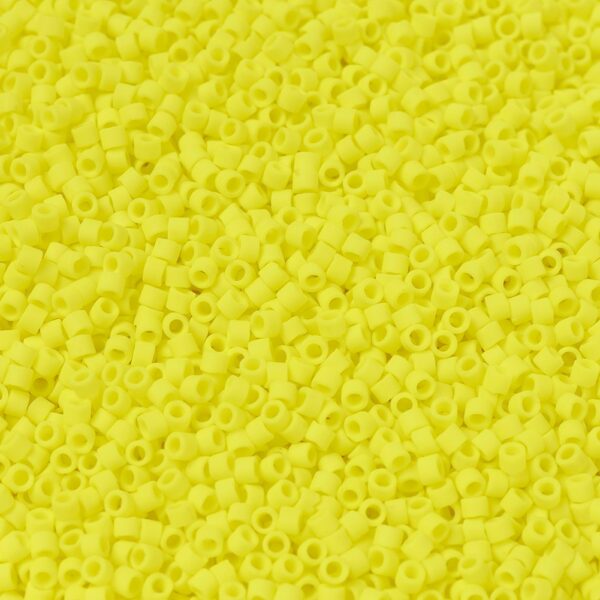 f1b30cf3801ccc108c9d95e02a0fe994 MIYUKI DB0751 Delica Beads 11/0 - Matte Opaque Yellow, 100g/bag