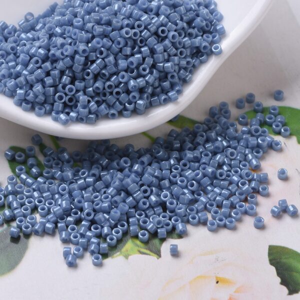 f9b262e1cadb401960fb060adfa78e1b MIYUKI DB0266 Delica Beads 11/0 - Opaque Denim Blue Luster, 100g/bag