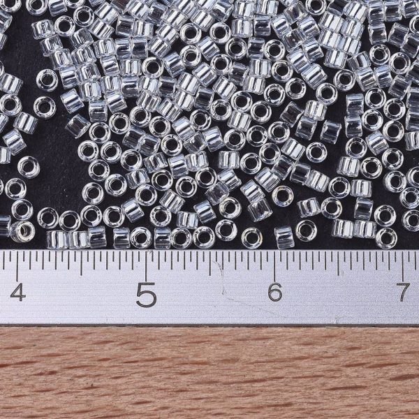 0db3e865872c7fd2a53893216f9ded87 MIYUKI DB0050 Delica Beads 11/0 - Transparent Crystal Luster, 100g/bag