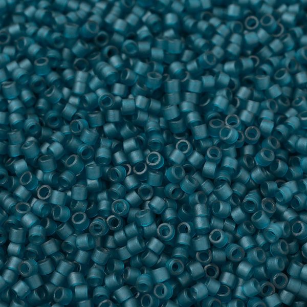14792ea6400e9212ef6f7a688ae756f9 MIYUKI DB0788 Delica Beads 11/0 - Dyed Semi-Frosted Transparent Dark Teal, 100g/bag