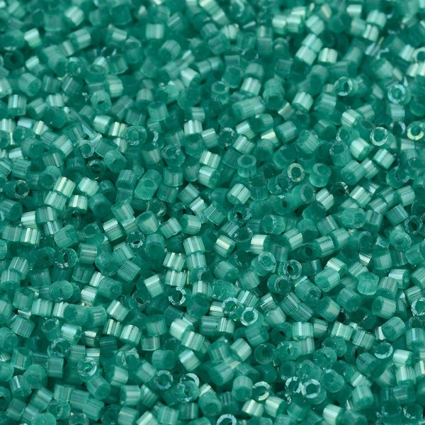 2e7c77ba52daf970acfcf3c75141f823 MIYUKI DB1813 Delica Beads 11/0 - Dyed Aqua Green Silk Satin, 100g/bag