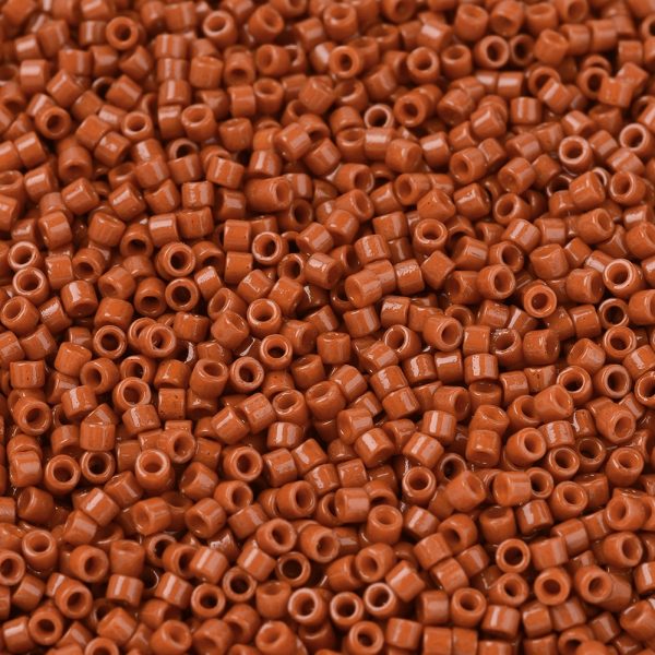 83e82d8c6eba0b955aab1c9cf0e590bf MIYUKI DB2352 Delica Beads 11/0 - Duracoat Opaque Dyed Terracotta, 100g/bag