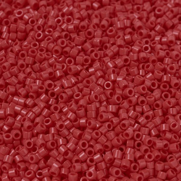 9df37b30eda8ea5490a1f627e5a8ed48 MIYUKI DB0723 Delica Beads 11/0 - Opaque Red, 100g/bag