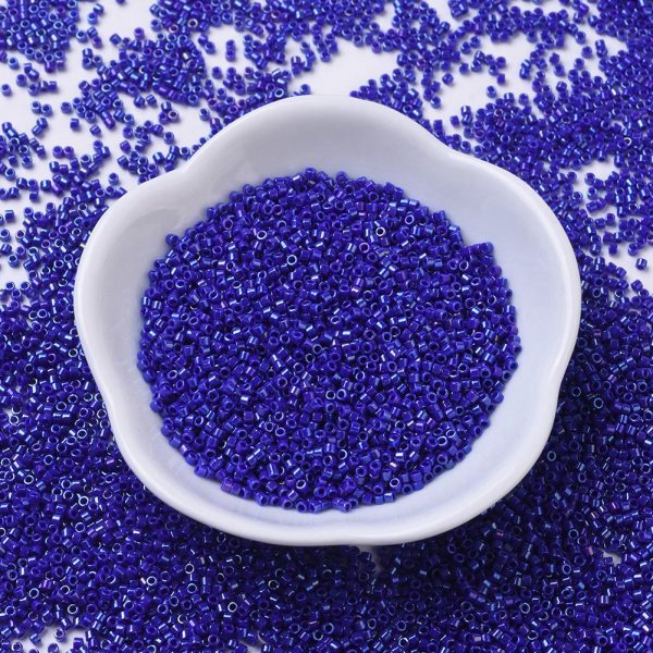 SEED J020 DB0216 MIYUKI DB0216 Delica Beads 11/0 - Opaque Cobalt Luster, about 2000pcs/10g