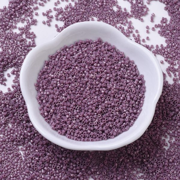 SEED J020 DB0265 MIYUKI DB0265 Delica Beads 11/0 - Opaque Mauve Luster, about 2000pcs/10g