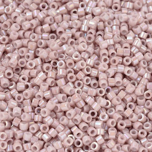 SEED J020 DB1505 1 MIYUKI DB1505 Delica Beads 11/0 - Opaque Pink Champagne Yellow AB, about 2000pcs/10g