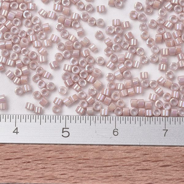 SEED J020 DB1505 2 MIYUKI DB1505 Delica Beads 11/0 - Opaque Pink Champagne Yellow AB, about 2000pcs/10g