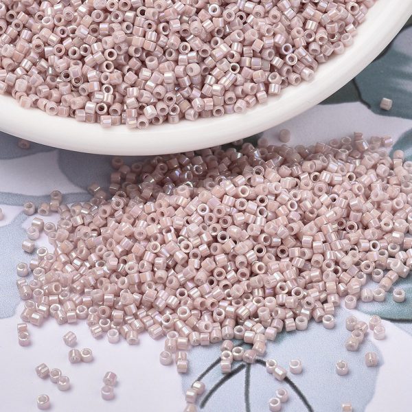 SEED J020 DB1505 3 MIYUKI DB1505 Delica Beads 11/0 - Opaque Pink Champagne Yellow AB, about 2000pcs/10g