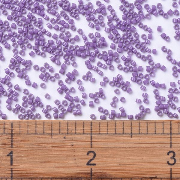 SEED J020 DB2139 2 MIYUKI DB2139 Delica Beads 11/0 - Duracoat Dyed Opaque Dark Orchid, 100g/bag
