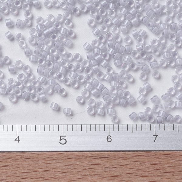 X SEED J020 DB0080 2 MIYUKI DB0080 Delica Beads 11/0 - Transparent Pale Violet Lined, about 2000pcs/10g