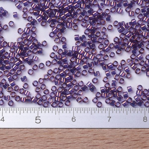 X SEED J020 DB0117 2 MIYUKI DB0117 Delica Beads 11/0 - Transparent Violet Gold Luster, about 2000pcs/10g