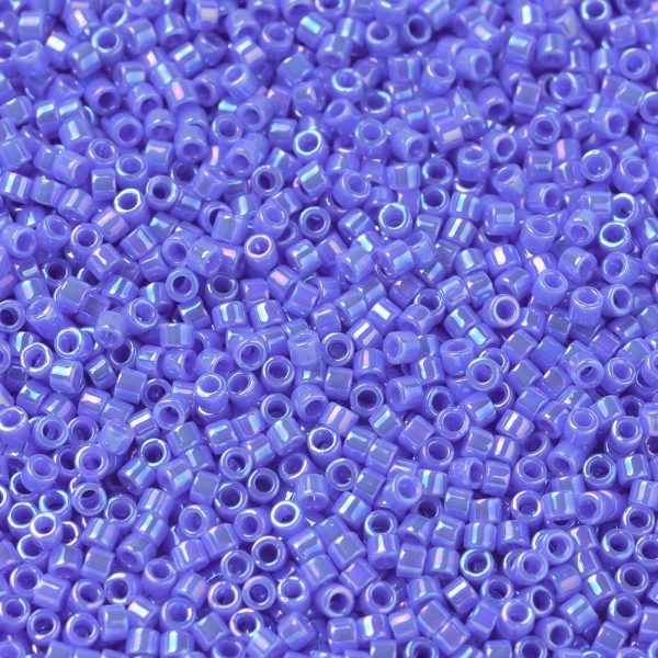 X SEED J020 DB0167 1 MIYUKI DB0167 Delica Beads 11/0 - Opaque Med Blue AB, about 2000pcs/10g
