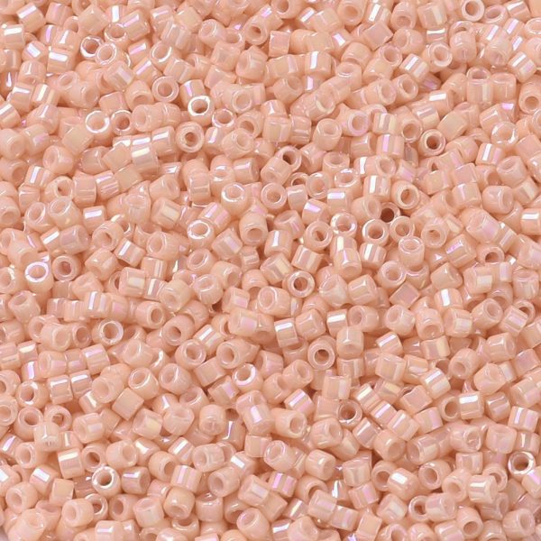 X SEED J020 DB0207 1 MIYUKI DB0207 Delica Beads 11/0 - Opaque Tea Rose Luster, about 2000pcs/10g