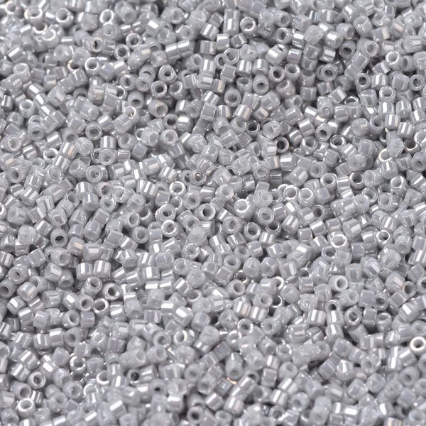 X SEED J020 DB0252 1 MIYUKI DB0252 Delica Beads 11/0 - Opaque Gray Luster, about 2000pcs/10g