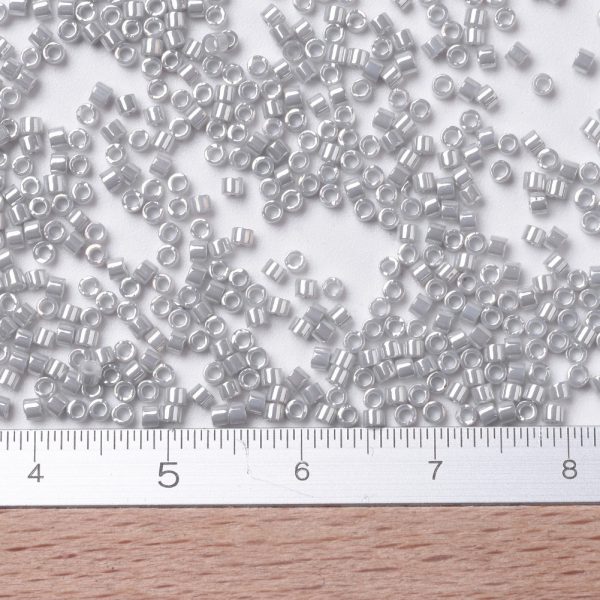 X SEED J020 DB0252 2 MIYUKI DB0252 Delica Beads 11/0 - Opaque Gray Luster, about 2000pcs/10g