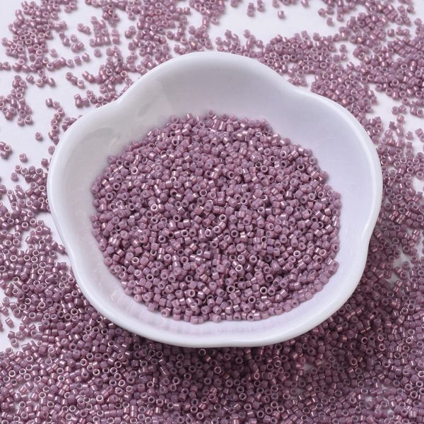 X SEED J020 DB0253 MIYUKI DB0253 Delica Beads 11/0 - Opaque Dark Orchid Luster, about 2000pcs/10g
