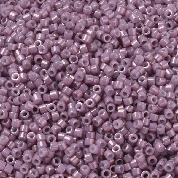 X SEED J020 DB0253 1 MIYUKI DB0253 Delica Beads 11/0 - Opaque Dark Orchid Luster, about 2000pcs/10g